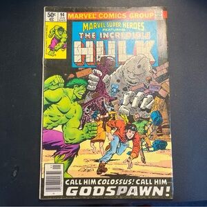 Marvel Super Heroes featuring The Incredible Hulk comic book, issue #94.